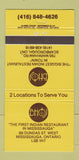 Matchbook Cover - BHOJ Restaurant Indian Mississauga ON Scarborough 30 Strike