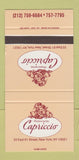 Matchbook Cover - Ristorante Capriccio New York City SAMPLE 30 Strike
