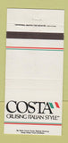 Matchbook Cover - Costa Italian Cruise Line 30 Strike