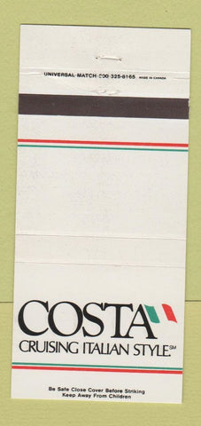 Matchbook Cover - Costa Italian Cruise Line 30 Strike