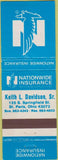 Matchbook Cover - Kieth Davidson Insurance St Paris OH