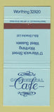 Matchbook Cover - Continental Cafe Worthing West Sussex UK 30 Strike