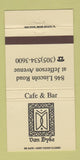 Matchbook Cover - Van Dyke Cafe Bar Miami Beach FL 30 Strike