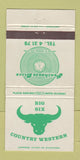 Matchbook Cover - Big Six Country Western Disco Hotel Elcanto Mexico 30 Strike