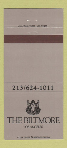 Matchbook Cover - The Biltmore Hotel Los Angeles CA 30 Strike
