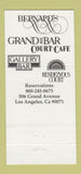 Matchbook Cover - The Biltmore Hotel Los Angeles CA 30 Strike