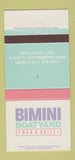 Matchbook Cover - Bimini Boatyard Bar Grill Fort Lauderdale FL 30 Strike