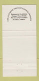 Matchbook Cover - Cadillac Mexican Restaurant Dillon? Colorado 30 Strike