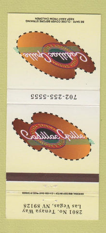 Matchbook Cover - Cadillac Grille Las Vegas NV 30 Strike