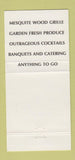 Matchbook Cover - Cadillac Grille Las Vegas NV 30 Strike