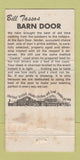 Matchbook Cover - Bill Tassos' Barn Door San Antonio TX WEAR 30 Strike