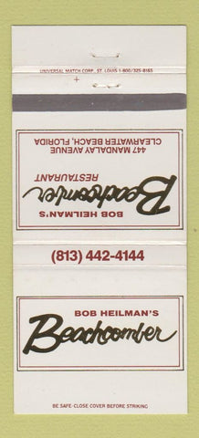 Matchbook Cover - Bob Heilman's Beachcomber Clearwater Beach FL 30 Strike