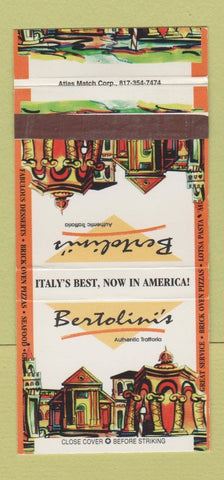 Matchbook Cover - Bertolini's Trattoria Atlanta Las Vegas NV Irvine CA 30 Strike