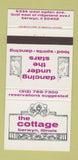 Matchbook Cover - The Cottage Berwyn IL 30 Strike