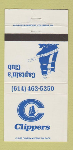 Matchbook Cover - Clippers Captain's Club WEAR 30 Strike