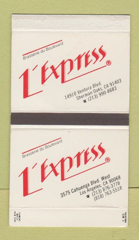 Matchbox - L'Express Restaurant Los Angeles CA