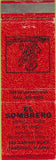Matchbook Cover - El Sombrero Mexican Food Fairbanks AK