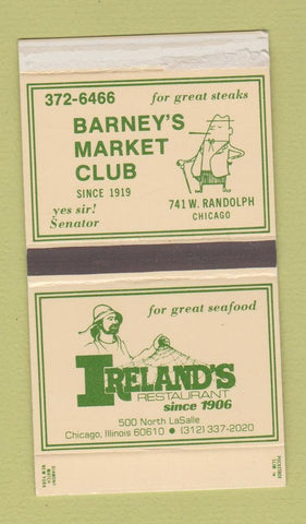 Matchbox - Barney's Market Club Chicago IL Ireland's