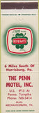 Matchbook Cover - Penn Superior Motel Mechanicsburg PA