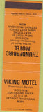 Matchbook Cover - Thunderbird Viking Motel Detroit MI
