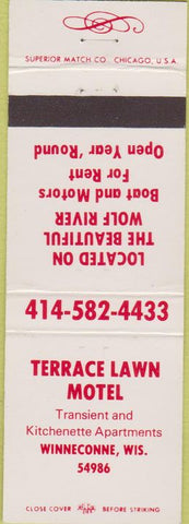 Matchbook Cover - Terrace Lawn Motel Winneconne WI
