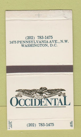 Matchbox - Occidental Restaurant Washington DC