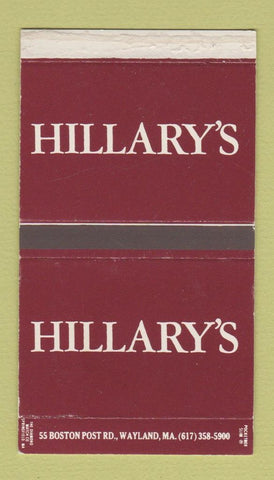 Matchbox - Hillary's Wayland MA