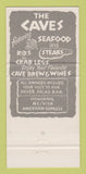 Matchbook Cover - The Caves Fort Lauderdale FL 30 Strike