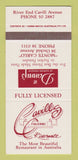 Matchbook Cover - Danny's Cavilles Italian Restaurant Australia SAMPLE 30 Strike