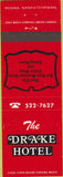 Matchbook Cover - Drake Hotel Regina SK Canada