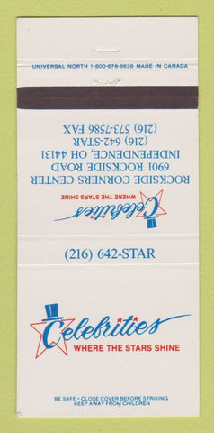Matchbook Cover - Celebrities Restaurant Independence OH 30 Strike