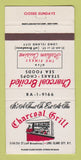 Matchbook Cover - Charcoal Grill Long Island City NY 30 Strike