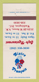 Matchbook Cover - Bistro Francais Washington DC 30 Strike