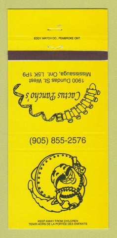Matchbook Cover - Cactus Pancho's Restaurant Mississauga ON 30 Strike