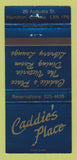 Matchbook Cover - Caddie's Place Hamilton ON restaurant 30 Strike