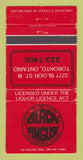 Matchbook Cover - Black Angus Toronto ON WEAR 30 Strike