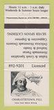 Matchbook Cover - Caesar's Italian Restaurant Charlottetown PEI PE 30 Strike