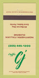 Matchbook Cover - Caffe CJ Italian Restaurant Coral Gables FL 30 Strike