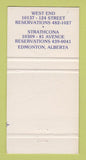 Matchbook Cover - Beans & Barley Edmonton AB WEAR 30 Strike