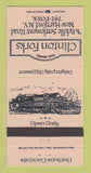 Matchbook Cover - Clinton Forks Restaurant New Hartford NY 30 Strike