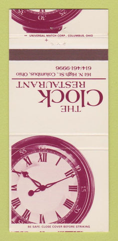 Matchbook Cover - The Clock Restaurant Columbus OH 30 Strike
