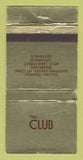 Matchbook Cover - The Club Mount Dora Longwood FL WEAR 30 Strike