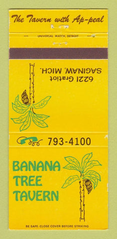 Matchbook Cover - Banana Tree Tavern Saginaw MI 30 Strike