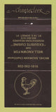 Matchbook Cover - Chantecleer Restaurant Dorset VT 30 Strike