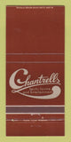 Matchbook Cover - Chantrells Restaurant Tumwater WA 30 Strike