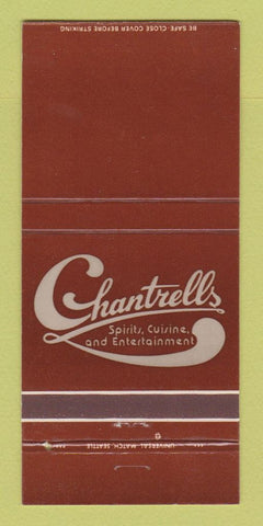 Matchbook Cover - Chantrells Restaurant Tumwater WA 30 Strike