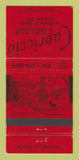 Matchbook Cover - Capriccio Restaurant Brewster NY 30 Strike