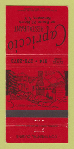 Matchbook Cover - Capriccio Restaurant Brewster NY 30 Strike