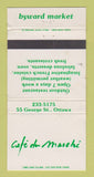 Matchbook Cover - Cafe De Marche Ottawa ON WORN #2 30 Strike
