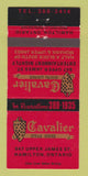Matchbook Cover - Cavalier Steak House Hamilton ON 30 Strike